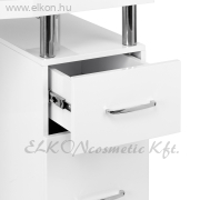 Manikűrös Műkörmös Asztal Porelszívóval 5 fiók MOMO L03 fehér - E-SHOP ELKONcosmetic Kft.