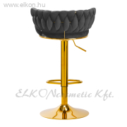 4Rico Gázrugós Bárszék QS-B313a szürke bársony - E-SHOP ELKONcosmetic Kft.