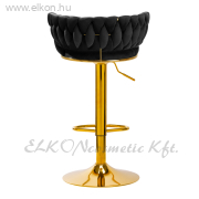 4Rico Gázrugós Bárszék QS-B313a fekete bársony - E-SHOP ELKONcosmetic Kft.