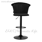 4Rico Gázrugós Bárszék QS-B801 fekete bársony - E-SHOP ELKONcosmetic Kft.