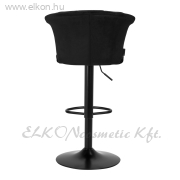 4Rico Gázrugós Bárszék QS-B801 fekete bársony - E-SHOP ELKONcosmetic Kft.