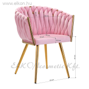 4Rico Váró Szék QS-GW06G rózsaszín - E-SHOP ELKONcosmetic Kft.