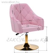 4Rico Váró Szék QS-BL14G rózsaszín - E-SHOP ELKONcosmetic Kft.