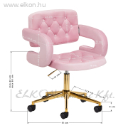 4Rico Recepciós Szék QS-OF213G rózsaszín - E-SHOP ELKONcosmetic Kft.