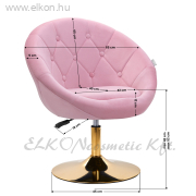 4Rico Váró Szék QS-BL12G rózsaszín - E-SHOP ELKONcosmetic Kft.