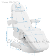 Elektromos Kezelőszék / Kezelőágy 3 motoros, fűtéssel - fehér - E-SHOP ELKONcosmetic Kft.
