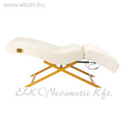 Szempillás Ágy fix vázzal, arany lábbal - fehér - E-SHOP ELKONcosmetic Kft.