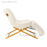 Szempillás Ágy fix vázzal, arany lábbal - fehér - E-SHOP ELKONcosmetic Kft.