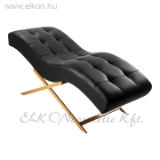 Szempillás Ágy fix vázzal, arany lábbal - fekete - E-SHOP ELKONcosmetic Kft.