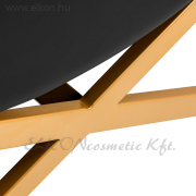 Szempillás Ágy fix vázzal, arany lábbal - fekete - E-SHOP ELKONcosmetic Kft.