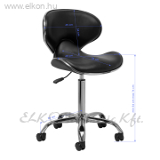 Munkaszék Gázpumpás - fekete-króm - E-SHOP ELKONcosmetic Kft.