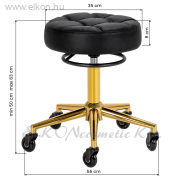 Munkaszék Gázpumpás - fekete-arany - E-SHOP ELKONcosmetic Kft.