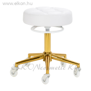Munkaszék Gázpumpás - fehér-arany - E-SHOP