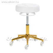 Munkaszék Gázpumpás - fehér-arany - E-SHOP ELKONcosmetic Kft.