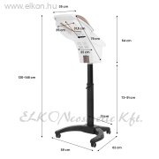 Hajszauna Aktív ózonnal, állványos - fehér-fekete - E-SHOP ELKONcosmetic Kft.