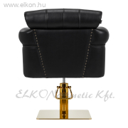 Gabbiano Berlin fodrászszék, fekete és arany - E-SHOP ELKONcosmetic Kft.
