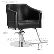 Gabbiano Pumpás Barber / Fodrász Szék Burgos - fekete - E-SHOP ELKONcosmetic Kft.