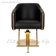 Gabbiano Pumpás Barber / Fodrász Szék Burgos - fekete-arany - E-SHOP ELKONcosmetic Kft.