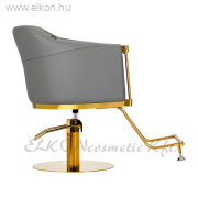 Gabbiano Pumpás Fodrász Szék Burgos - szürke-arany - E-SHOP ELKONcosmetic Kft.