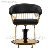 Gabbiano Pumpás Barber / Fodrász Szék - fekete-arany - E-SHOP ELKONcosmetic Kft.