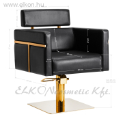 Gabbiano fodrászszék Toledo arany-fekete - E-SHOP ELKONcosmetic Kft.