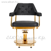 Gabbiano Granda Barber / Fodrász Szék - fekete-arany - E-SHOP ELKONcosmetic Kft.