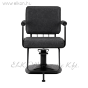 Gabbio Katania Loft Barber / Fodrász Szék, antik bőr hatású - fekete - E-SHOP ELKONcosmetic Kft.