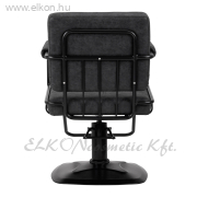Gabbio Katania Loft Barber / Fodrász Szék, antik bőr hatású - fekete - E-SHOP ELKONcosmetic Kft.