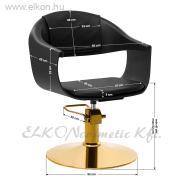 Gabbiano A364 Fodrász Szék - arany-fekete - E-SHOP ELKONcosmetic Kft.