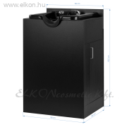 Gabbiano fodrászati / borbély fejmosó állomás fekete - E-SHOP ELKONcosmetic Kft.