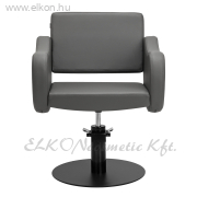 Gabbiano fodrászszék Sewilla szürke, fekete talppal - E-SHOP ELKONcosmetic Kft.