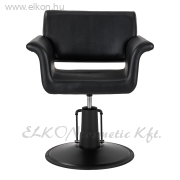 Hidraulikus Fodrász Szék fekete-króm - E-SHOP ELKONcosmetic Kft.