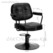 Hair System Fodrász Szék fekete - E-SHOP ELKONcosmetic Kft.