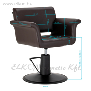 Gabbiano Lucca Fodrász Szék barna - E-SHOP ELKONcosmetic Kft.