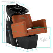 Vitoria Fejmosó Egység - terrakotta-fekete - E-SHOP ELKONcosmetic Kft.