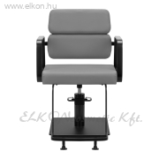 Gabbiano Porto hidraulikus Fodrász Szék - szürke-fekete - E-SHOP ELKONcosmetic Kft.