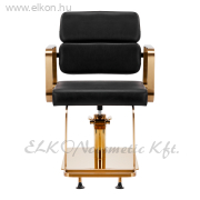 Gabbiano Porto Barber / Fodrász Szék fekete-arany - E-SHOP ELKONcosmetic Kft.