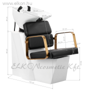 Gabbiano Porto Fejmosó Egység fekete-fehér-arany - E-SHOP ELKONcosmetic Kft.