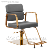 Gabbiano Porto hidraulikus Fodrász Szék szürke-arany - E-SHOP