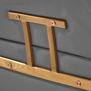 Gabbiano Porto hidraulikus Fodrász Szék szürke-arany - E-SHOP ELKONcosmetic Kft.