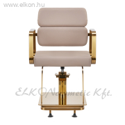 Gabbiano Porto hidraulikus Fodrász Szék bézs-arany - E-SHOP ELKONcosmetic Kft.