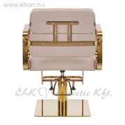 Gabbiano Porto hidraulikus Fodrász Szék bézs-arany - E-SHOP ELKONcosmetic Kft.