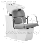 Gabbiano Porto Fejmosó Egység szürke-fehér-króm - E-SHOP ELKONcosmetic Kft.