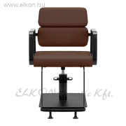 Gabbiano Porto hidraulikus fodrász szék fekete-csokoládé - E-SHOP ELKONcosmetic Kft.