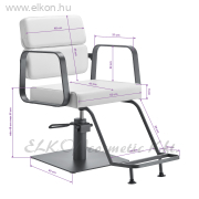 Gabbiano Porto hidraulikus fodrász szék szürke-fehér - E-SHOP ELKONcosmetic Kft.