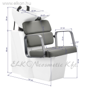 Gabbiano Porto fejmosó egység szürke-fehér - E-SHOP ELKONcosmetic Kft.