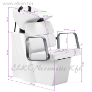 Gabbiano Porto fejmosó egység fehér-szürke - E-SHOP ELKONcosmetic Kft.