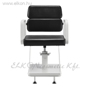 Gabbiano Porto hidraulikus fodrász szék fekete-fehér - E-SHOP ELKONcosmetic Kft.