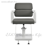 Gabbiano Porto hidraulikus fodrász szék szürke-fehér - E-SHOP ELKONcosmetic Kft.