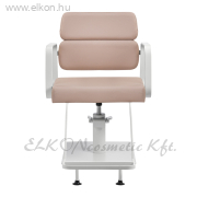 Gabbiano Porto hidraulikus fodrász szék bézs-fehér - E-SHOP ELKONcosmetic Kft.